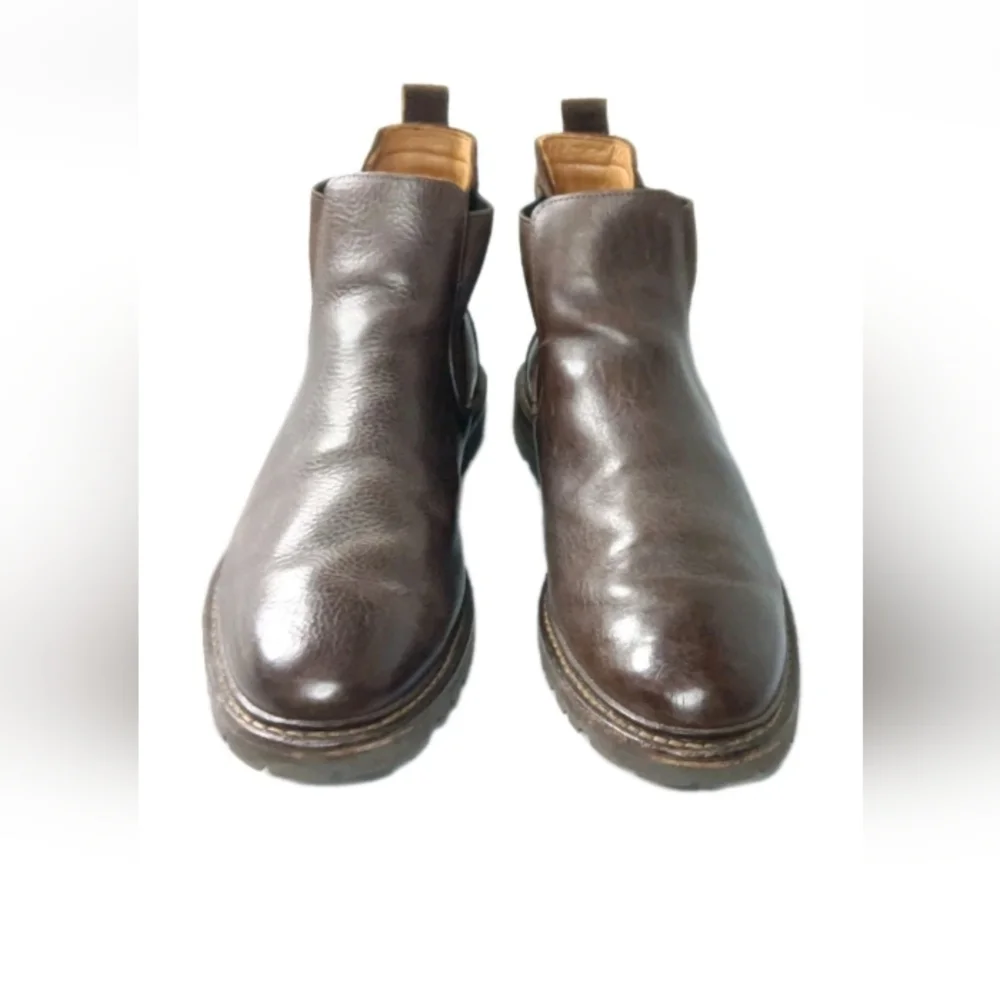 Allen Edmonds Discovery Leather Chelsea Boots Size 10 D Brown~3985_3